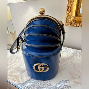 Royla blue bucket purse
